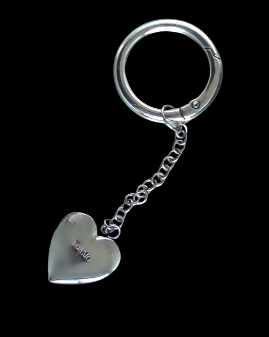 Heart 'Cor Amoris' Locket Keychain